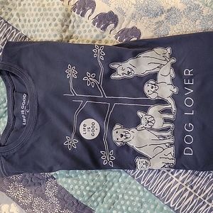 NWT Life is Good Dog Lover Tshirt small